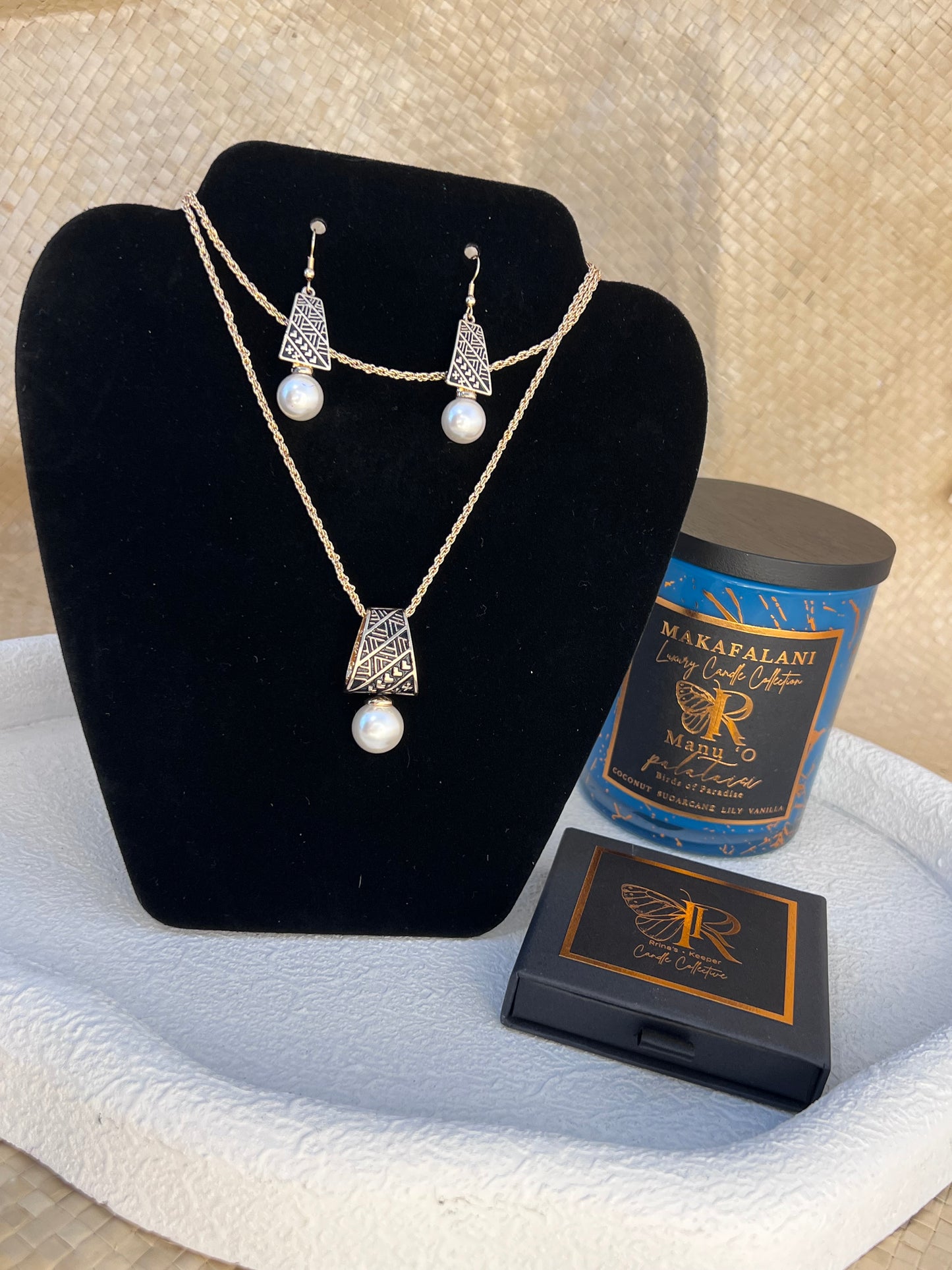 Matanofie - Gold Plated Tribal Pearl Sets