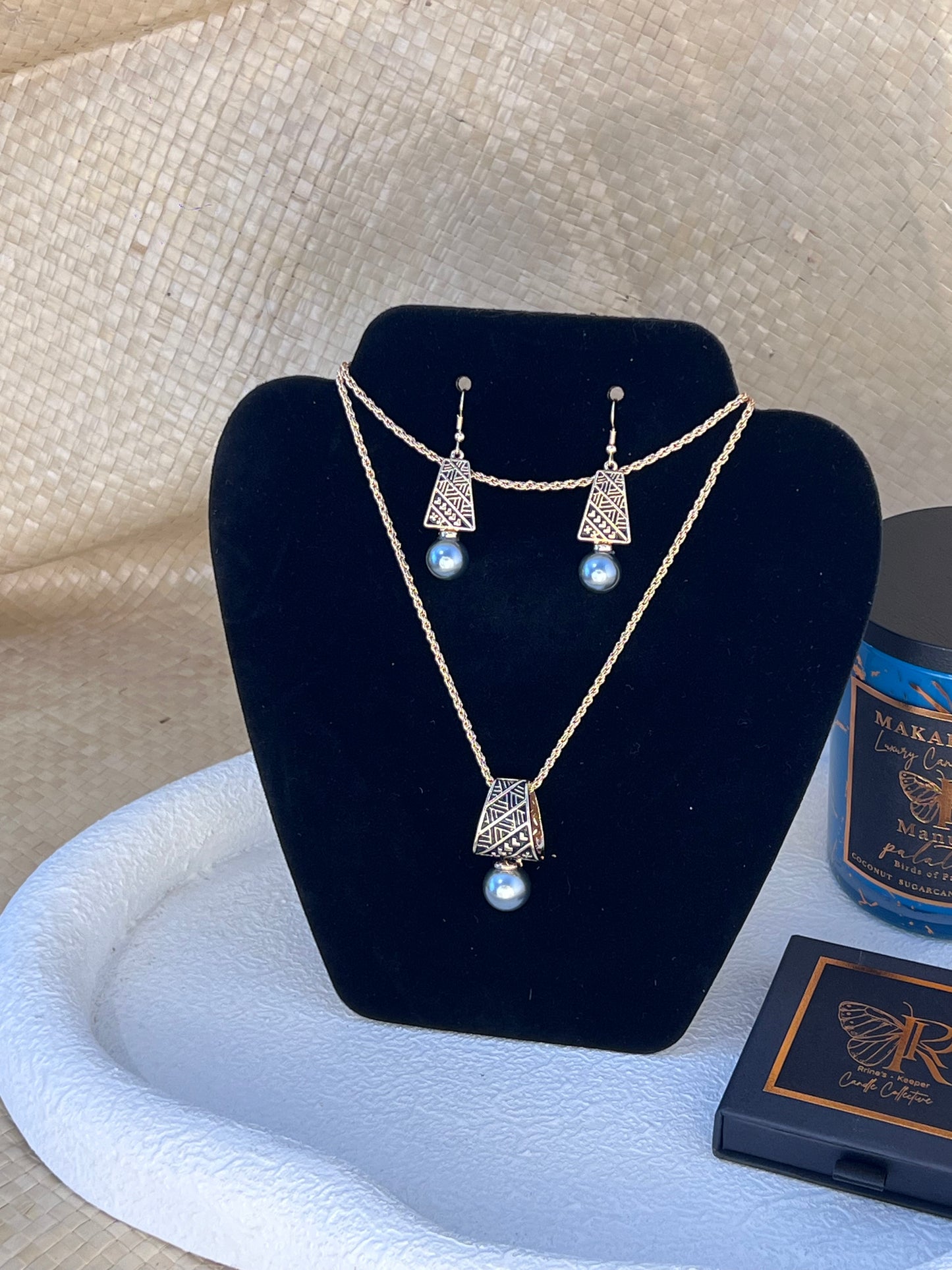 Matanofie - Gold Plated Tribal Pearl Sets