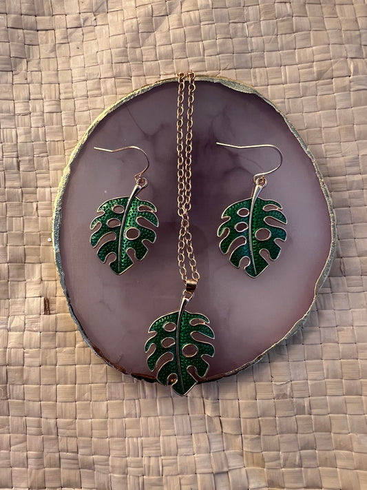 Gold Plated Monsterra Set