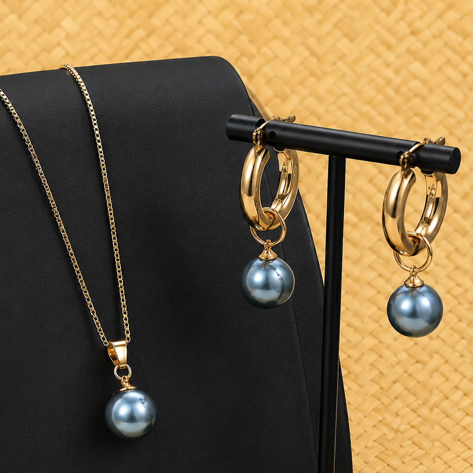 Abbey - Midnight Pearl Set