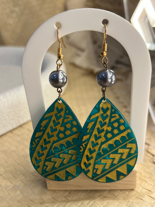 Laufiso - Tribal Acrylic Tear Drops