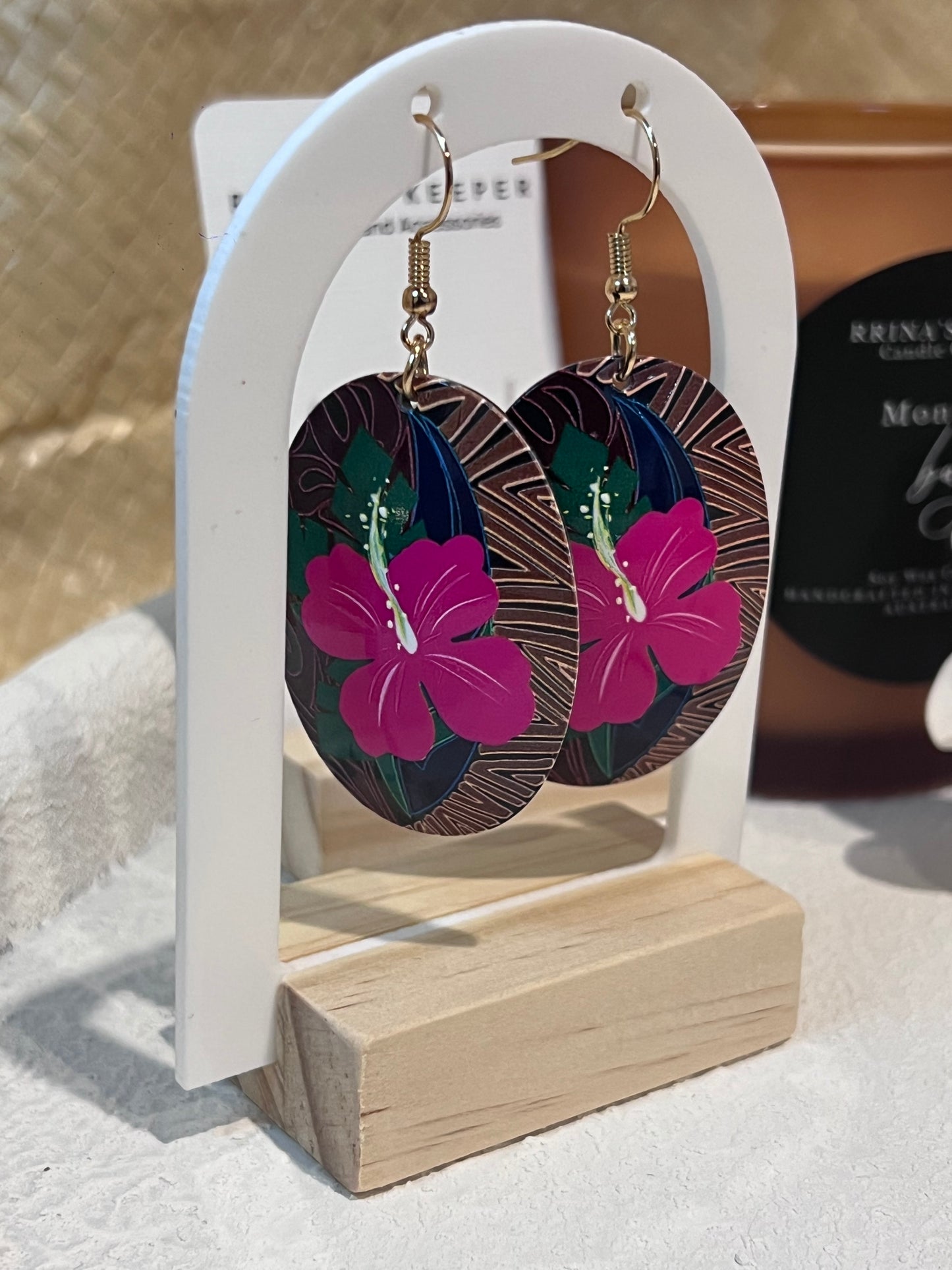 Foga’a - Pink Aute Earrings