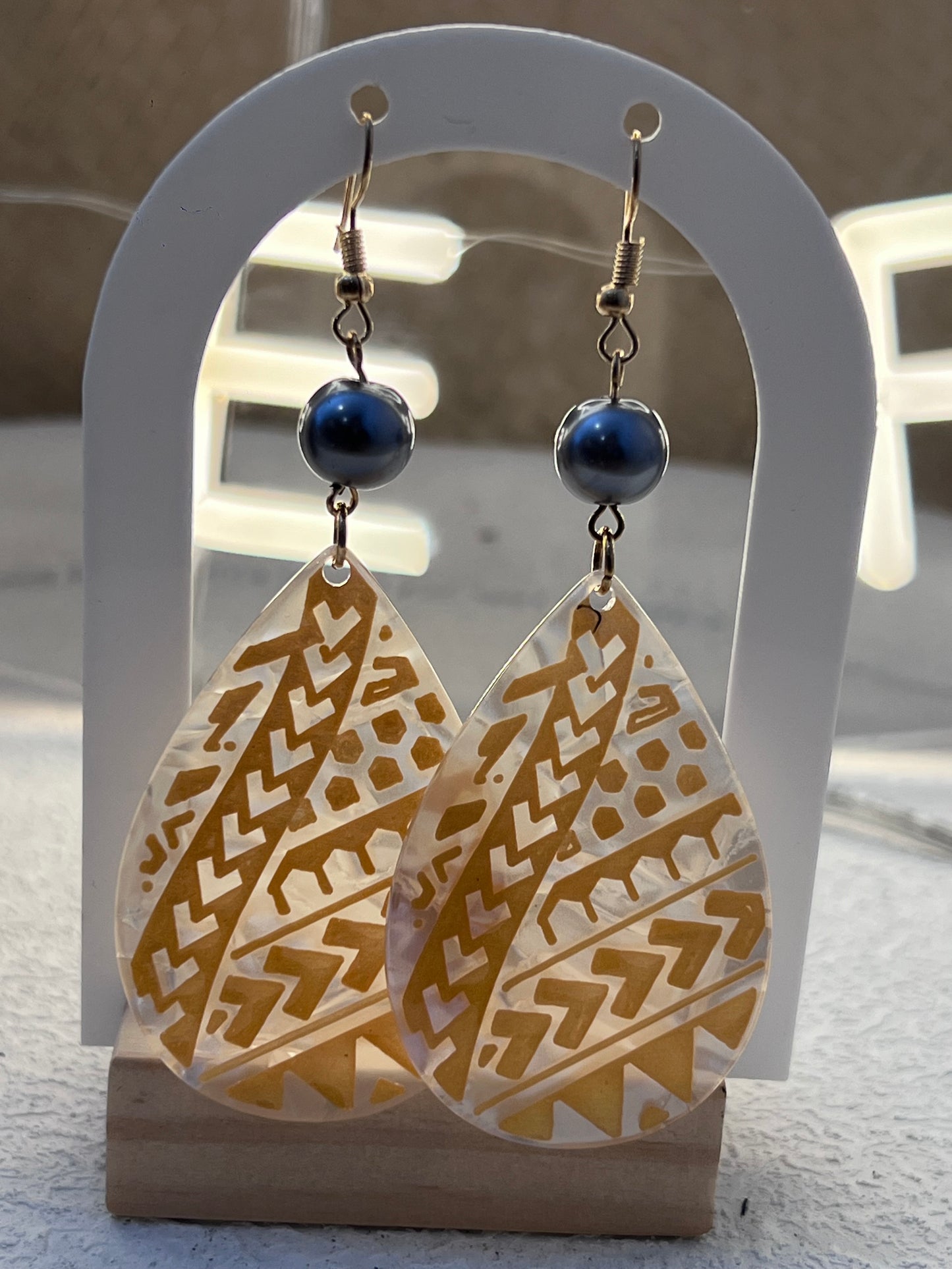 Laufiso - Tribal Acrylic Tear Drops