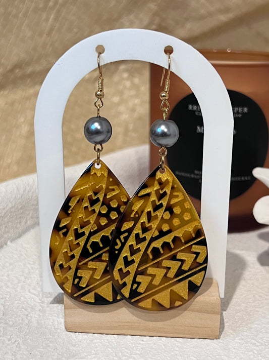 Laufiso - Tribal Acrylic Tear Drops