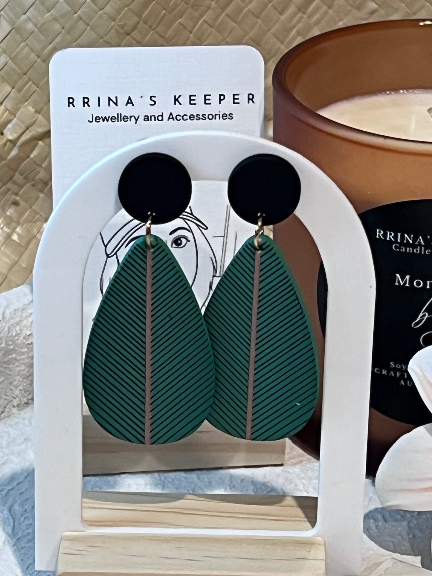 Nu’ulopa - Lau Fa’i Drop Earrings