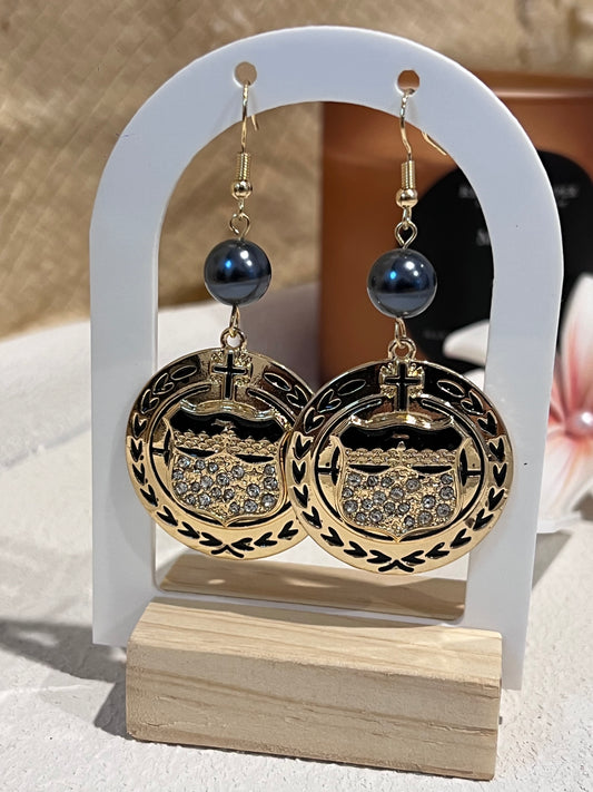 Gold Plated Samoa Crest Drops