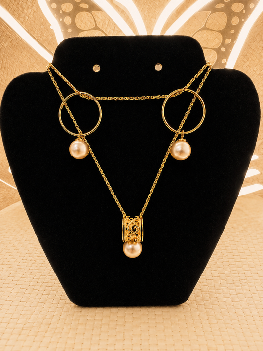Tagaloa - Pearl Pendant Set