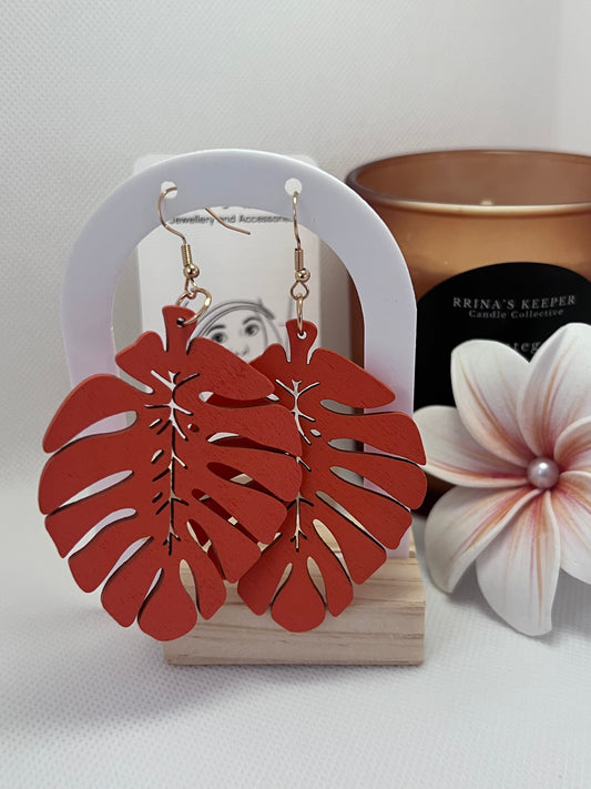 Ailua - Wooden Monstera Drops