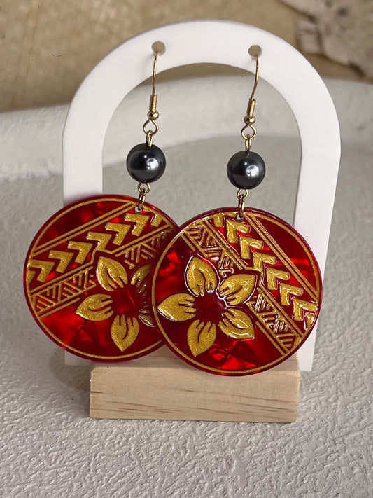 Kimy - Acrylic Tribal & Flower Drops